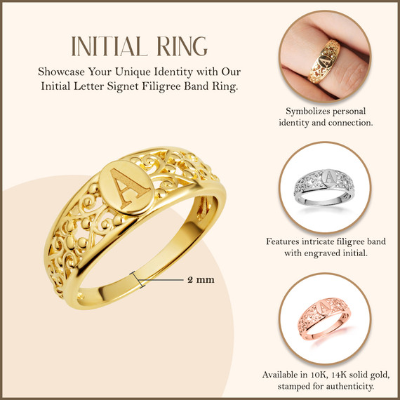 Gold Personalized Letter 