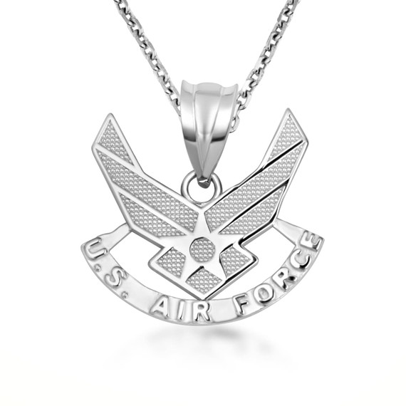 【AFB】LOGO NECKLACE SILVER 925 Sterling Silver United States Air Force Emblem