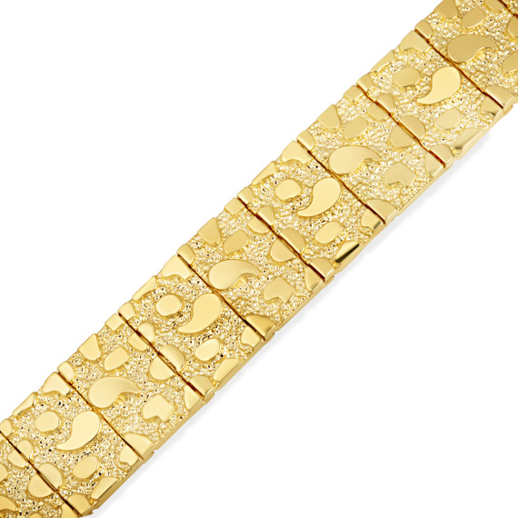 Yellow Gold Classic Nugget Bracelet