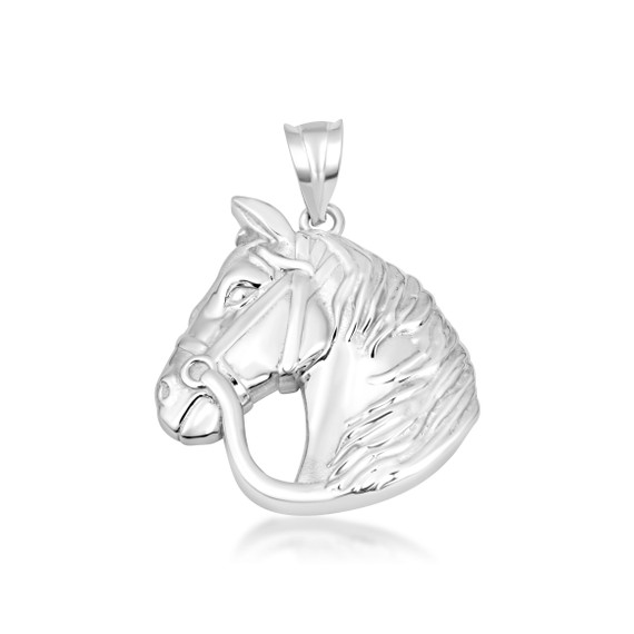 .925 Sterling Silver Horse Necklace (Small/Large)