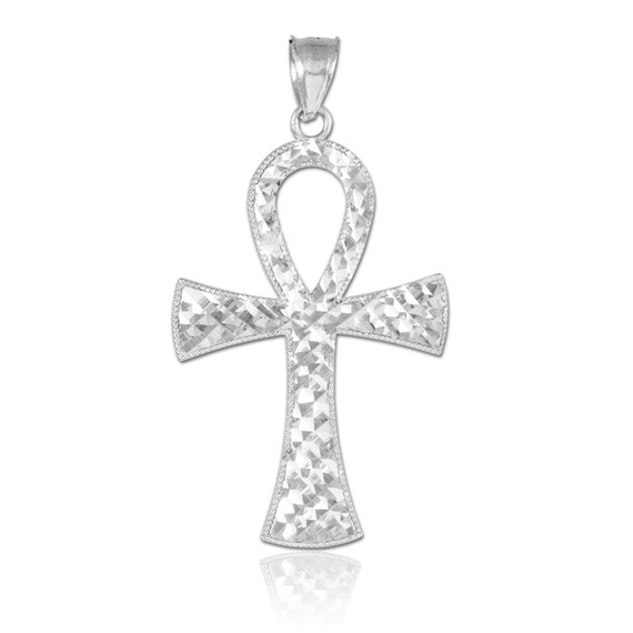 Ankh Cross Gold Pendant Necklace (Available in Yellow/Rose/White Gold)