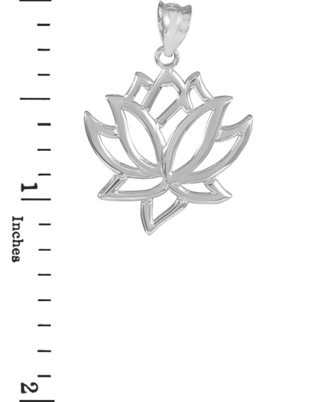 Sterling Silver Lotus Flower Necklace