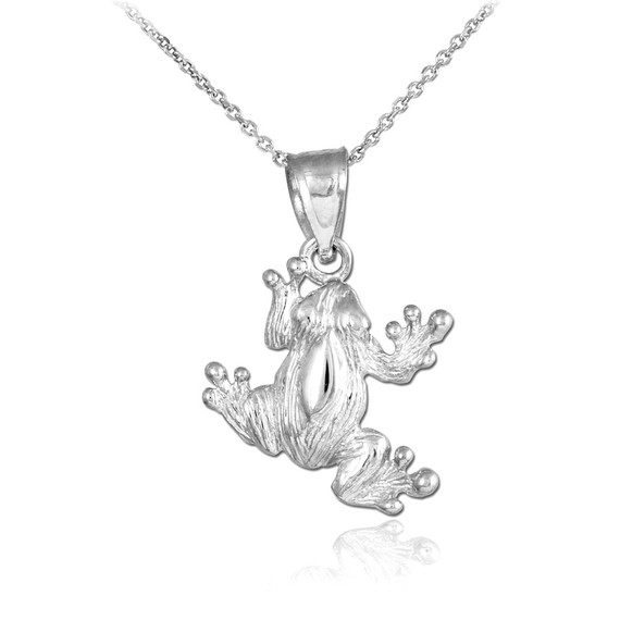 Gold Frog Charm Pendant Necklace(Available In Yellow/ White/ Rose Gold)