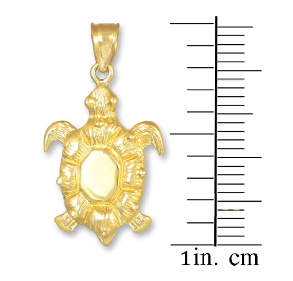 Gold Turtle Pendant