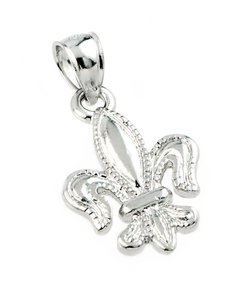 925 Sterling Silver Fleur-de-Lis Pendant