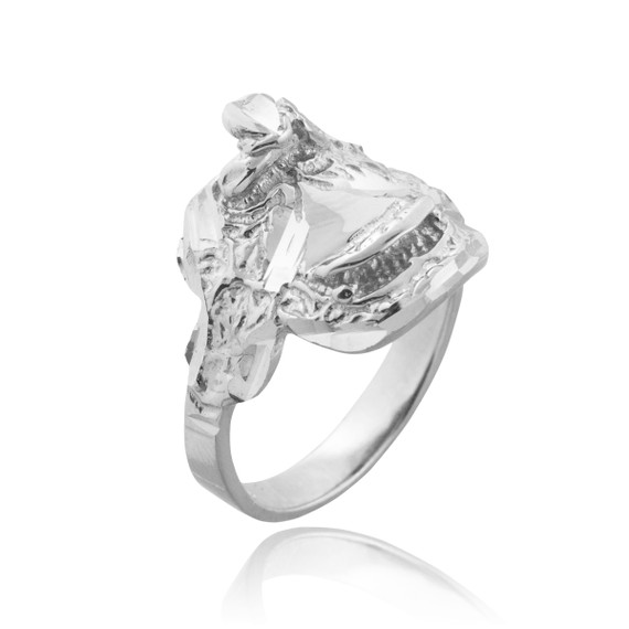 Sterling Silver Horse Saddle Ring