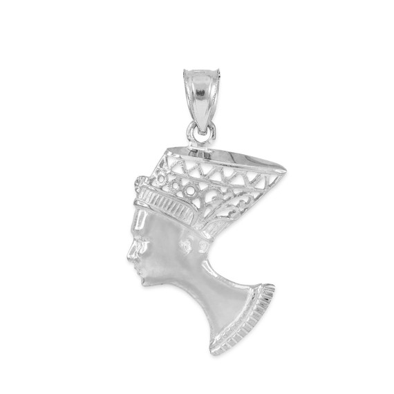 Sterling Silver Queen Nefertiti Filigree Pendant