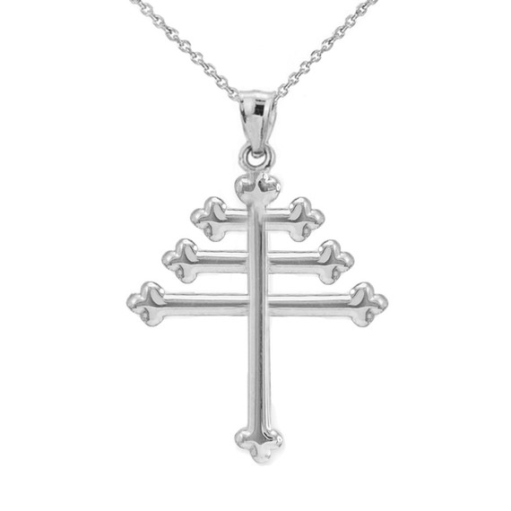 Sterling Silver Maronite Cross Pendant