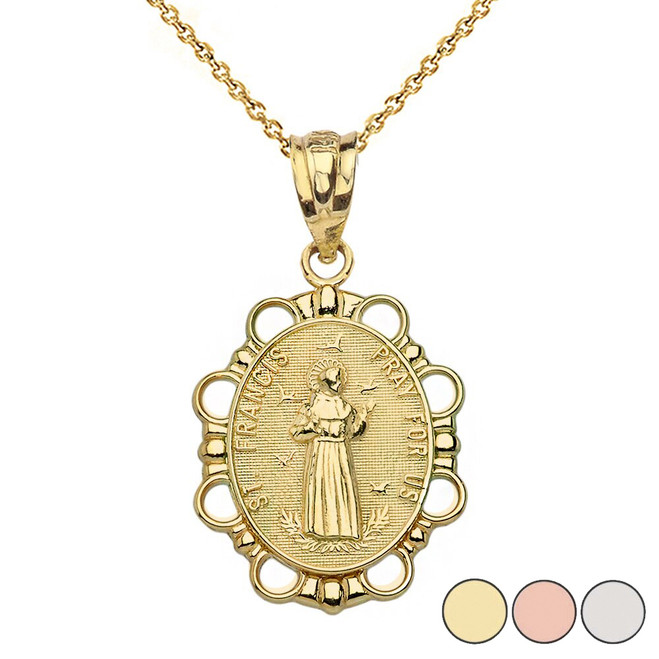 St Francis Gold Pendant 2025 - Main Image