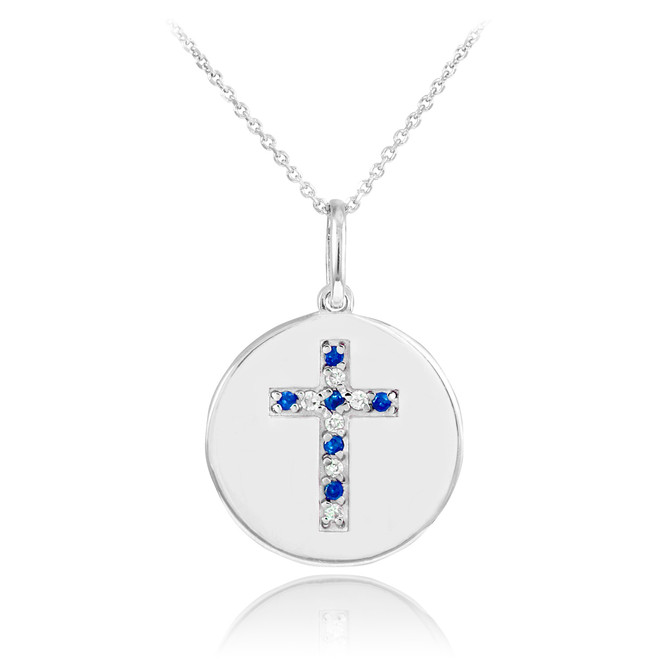Disc Pendant Necklace Cross Disc Pendant Necklace Diamond Disc
