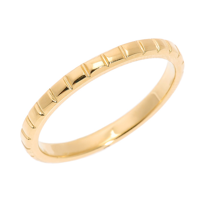 Gold Wavy Thumb Ring | Thumb Rings