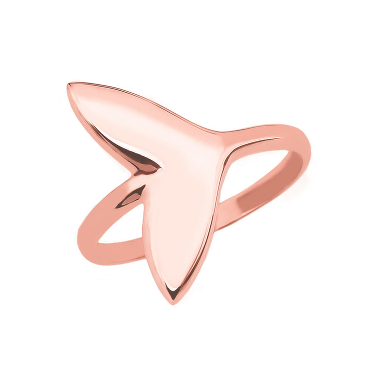Rose Gold Whale Tail Ring