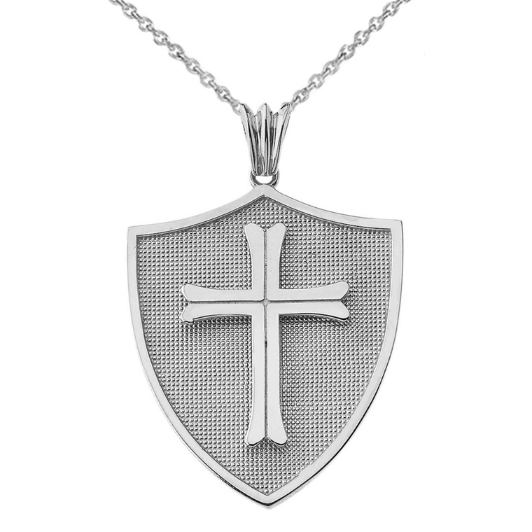Crusader Shield in Sterling Silver
