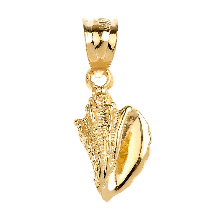 Gold Sea shell Charm Pendant Necklace