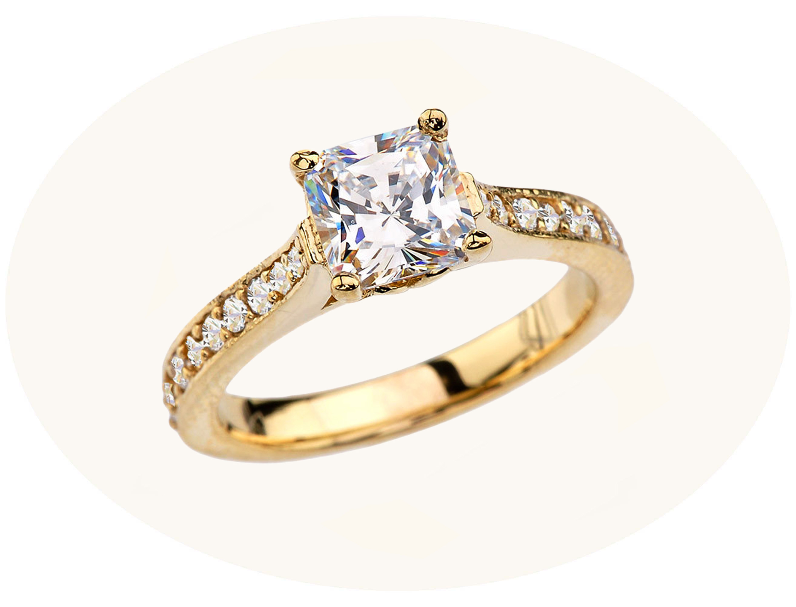 With Natural Diamond