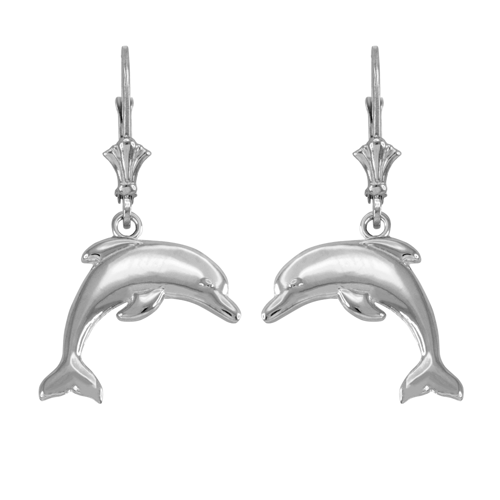 Denny Wong Precious Silver Dolphin Earrings