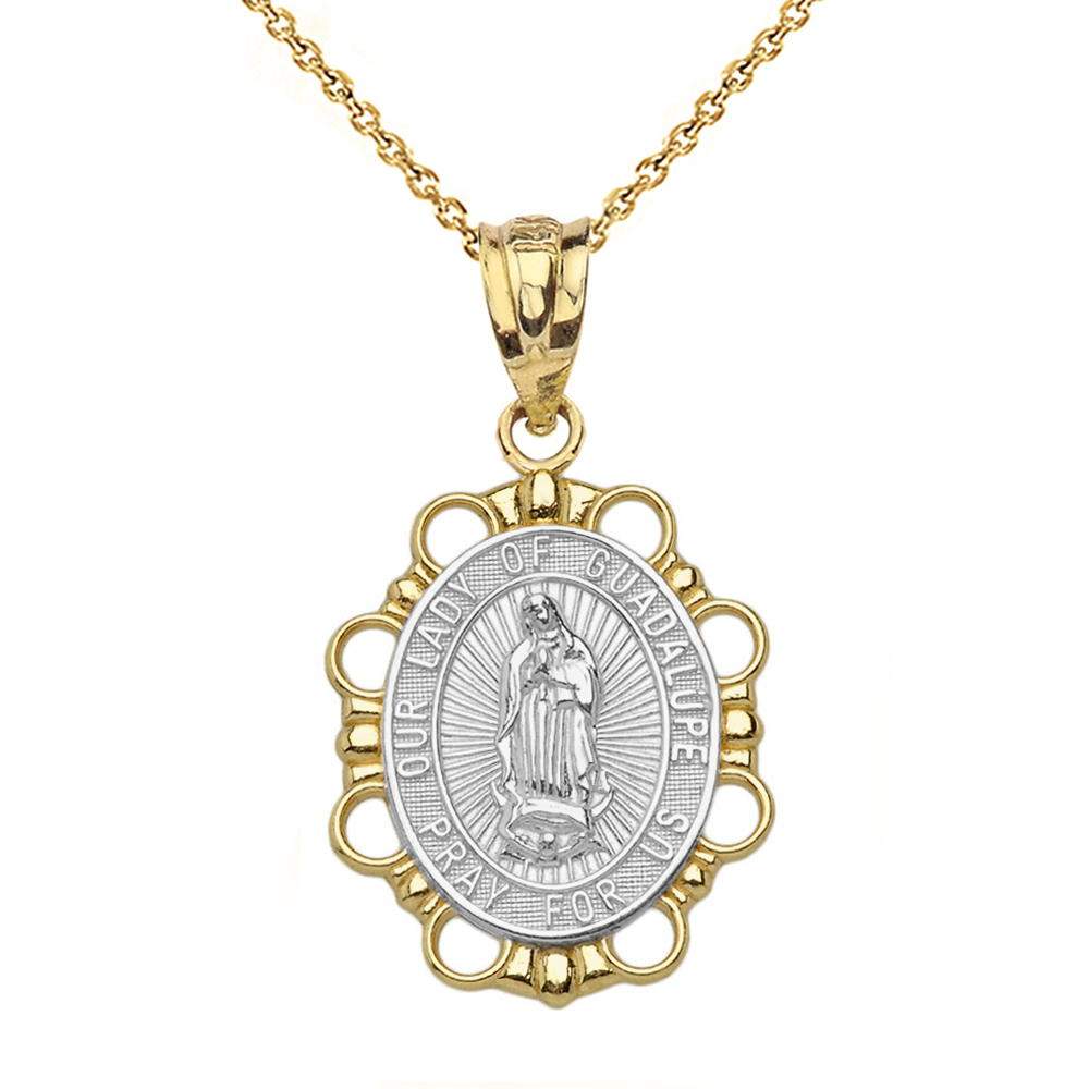 14k Gold Our Lady of Guadalupe Catholic necklace – The Little Catholic