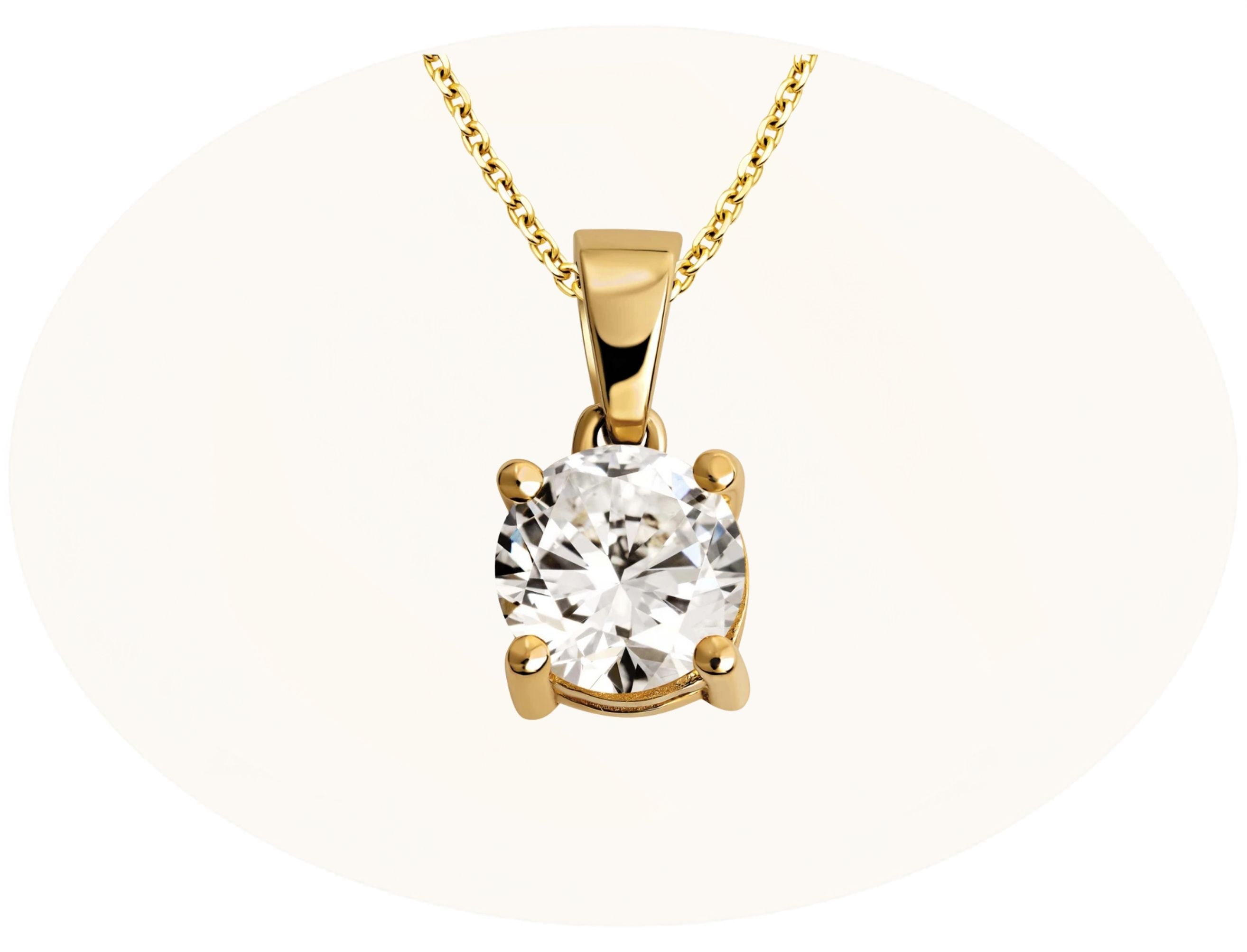 Lab Grown Diamond Pendant/Necklaces