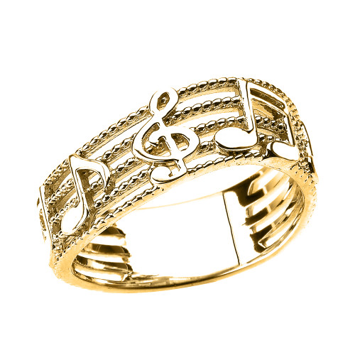 Buy Treble Clef Symbol Ring Music Note Online in India - Etsy