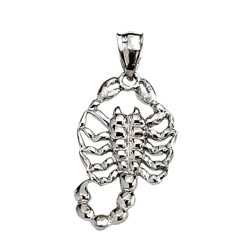 Sterling Silver Detailed Scorpion Pendant