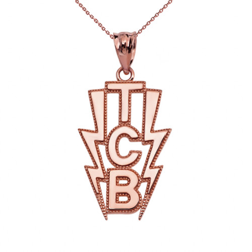 Elvis Presley 14k & Blue Enamel Tcb Necklace