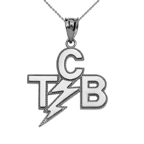 TCB NECKLACE Stainless Steel Pendant Taking Care of Business Elvis Motto  Rope | eBay