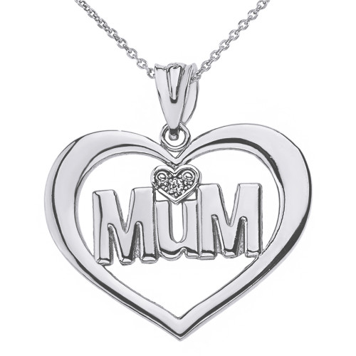 Disney Sterling Silver 'Mum' Necklace | Oxendales