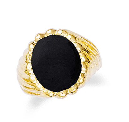 Gold Mens Ring | Onyx Mens Ring | Gold Onyx Mens Ring | Mens Onyx Oval ...