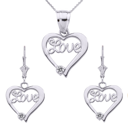 Alexandra Marks | Personalized Love Script Cz Necklace | Silver & Gold –  Alexandra Marks Jewelry