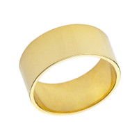 Solid Gold 8mm Flat Wedding Band