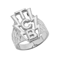 Taking Care Of Business (TCB) Men's  Ring In Sterling Silver