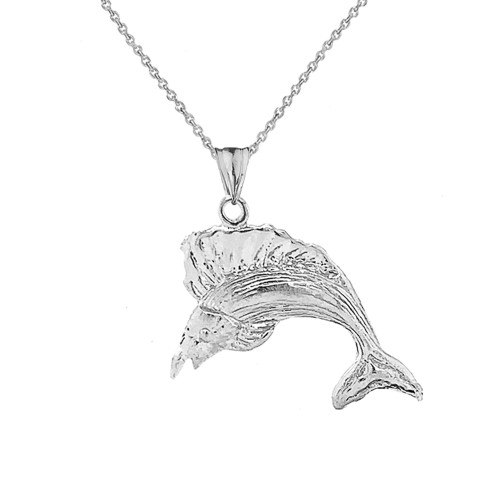 Swordfish Pendant Necklace In Sterling Silver