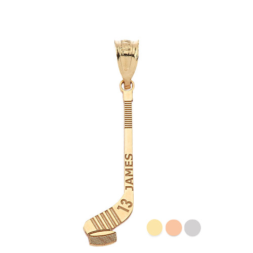 Details about   New Real Solid 14K Gold Hockey Goalie Charm Pendant 