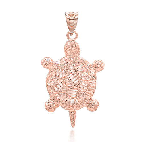 Open Turtle Necklace in 14KT Gold with Diamonds – House of Claddagh Irish  Collections