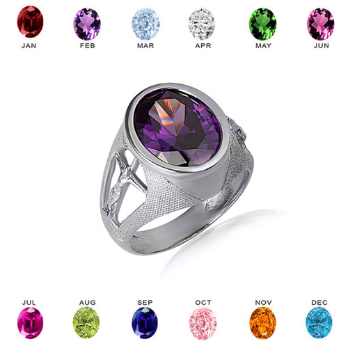 thumbnail interactive-video image 1 of FashionJunkie4Life 925 Sterling Silver Three Crosses Ring - Religious Calvary 1 of 4