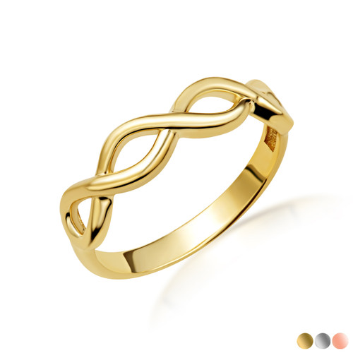 Gold Infinity Band Ring | Factory Direct Jewelry