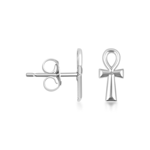 Orecchini Pendenti In Argento 925 A Forma Di Croce Ankh - Egizi - 1 Paio - 5