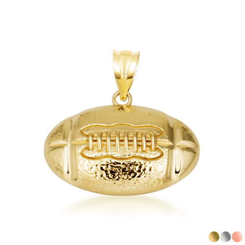 Gold Football Necklace (Available in Yellow Gold, Rose Gold, White Gold)