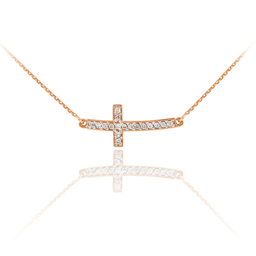 Millie cross necklace (rose gold) – Opa Designs