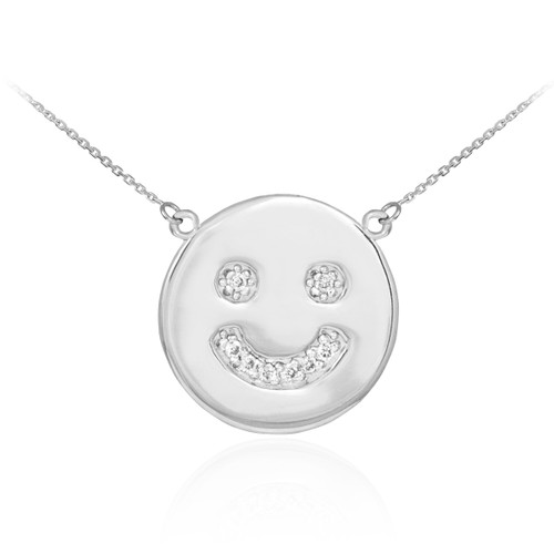 Red Happy Face / smiley face necklace – Alina Espinal Jewelry