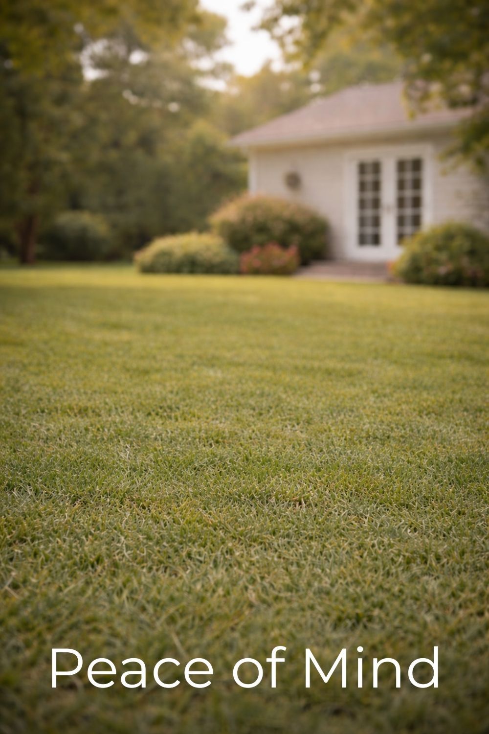 Safe backyard with no signs of an underground security safe