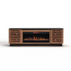 Graceland - Fireplace TV Stand Console For TVs Up To 100" - Black, Bourbon