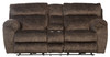 Sedona - Power Hdrst With Lumbar Lay Flat Reclining Console Loveseat With Storage & Cupholders