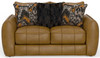 Corvara - Top Grain Italian Leather Match Loveseat - Caramel