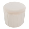 Lindsey - Contemporary / Glam Folding Storage Ottoman