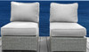 Armless Patio Chair With Cushions
