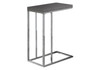 Accent Table, C - Shaped, Tempered Glass, Stylish Design Contemporary & Modern Accent Table, C - Shaped, Tempered Glass, Stylish Design Contemporary & Modern