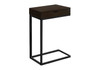 Accent Table, C - Shaped Contemporary Elegant Desig