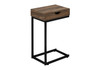 Accent Table, C - Shaped Contemporary Elegant Desig