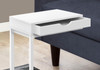 Accent Table, C - Shaped Contemporary Elegant Desig